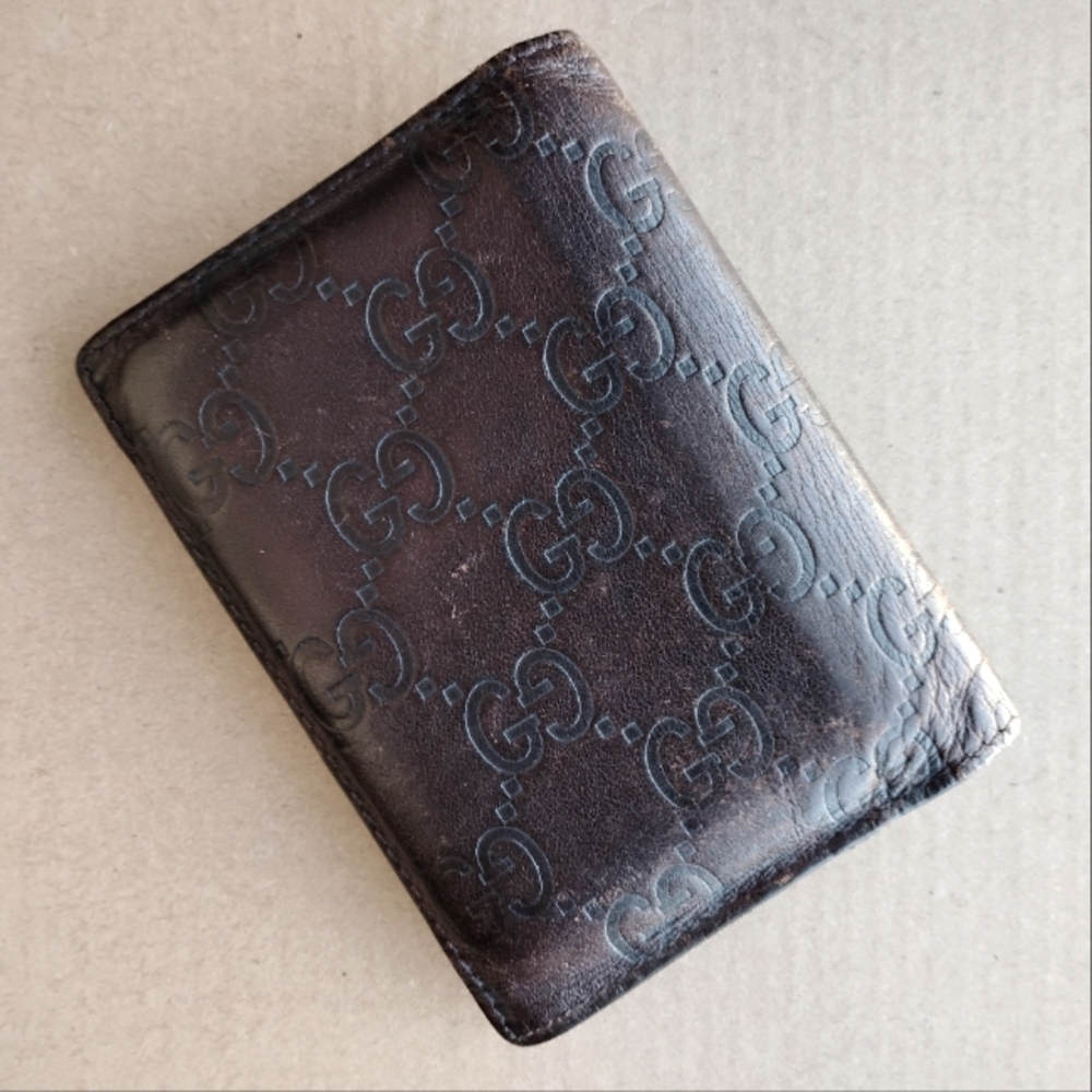 Gucci Dark Brown Monogram Card Holder